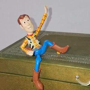 Disney Pixar Toy Story Woody Bendable 5" Figure Shelf Sitter Cowboy Plastic